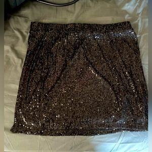 Women’s XL Black Sequin Skirt